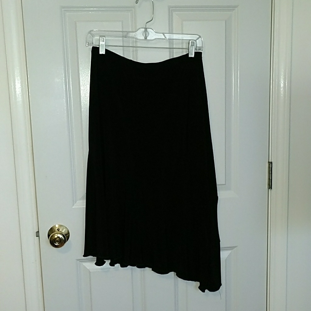 Black three quarter length skirt